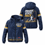 Custom Name Prairie State Pace Illinois Running Windbreaker Jacket