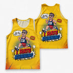 Funny Running Tank Top I Hate Running Comic Tech Singlet