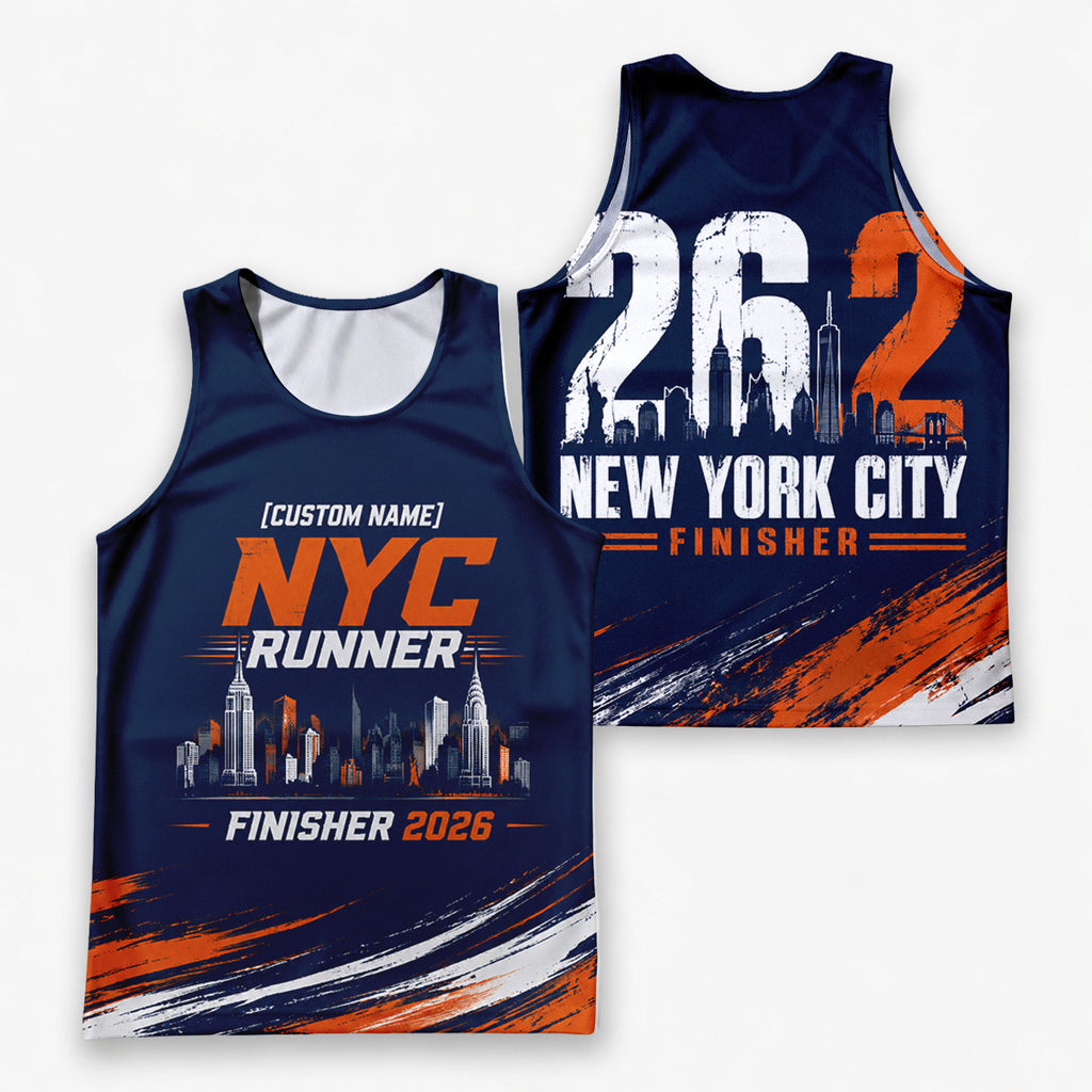 NYC Classic Skyline The NYC Race Day Running Tank Top