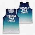Cancer Fighter Running Tank Top Tougher Than Cancer Running Singlet for Men and Women