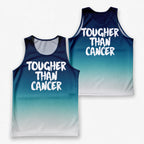 Cancer Fighter Running Tank Top Tougher Than Cancer Running Singlet for Men and Women