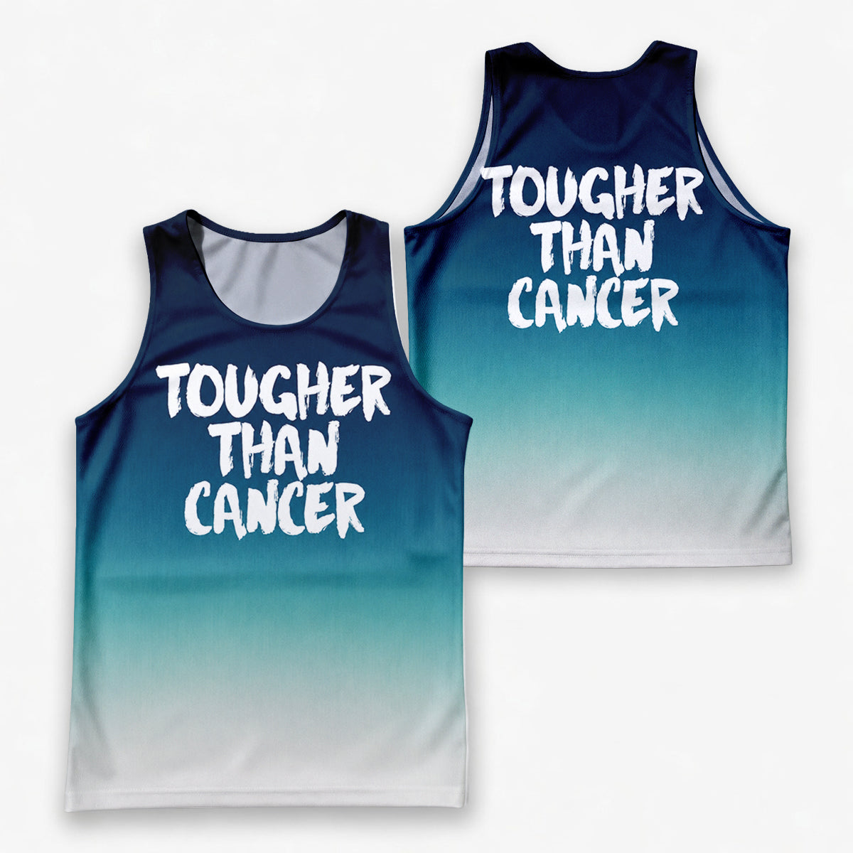 Cancer Fighter Running Tank Top Tougher Than Cancer Running Singlet for Men and Women