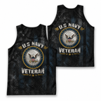 Veteran Running Tank Top - US Navy Veteran V9 Tech Singlet