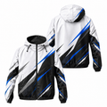 Custom Name State Sharp Contrast Sprint Running Windbreaker Jacket