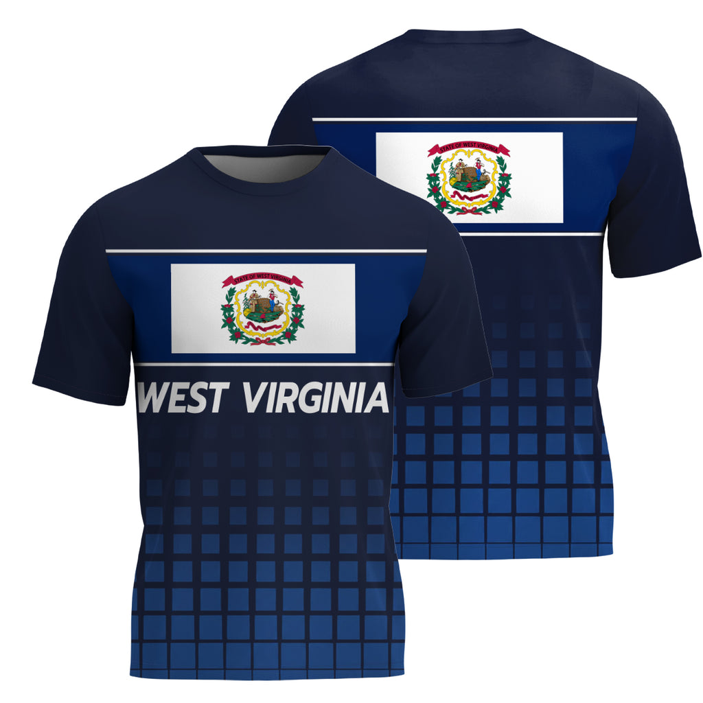 West Virginia State Pride Tech Running T-Shirt
