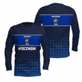 Wisconsin State Pride Long Sleeve Running T-Shirt
