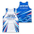 Custom Name Miles Shinkansen Speed Runner Running Tank Top