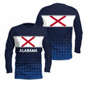 Alabama State Pride Long Sleeve Running T-Shirt
