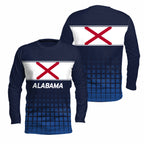Alabama State Pride Long Sleeve Running T-Shirt