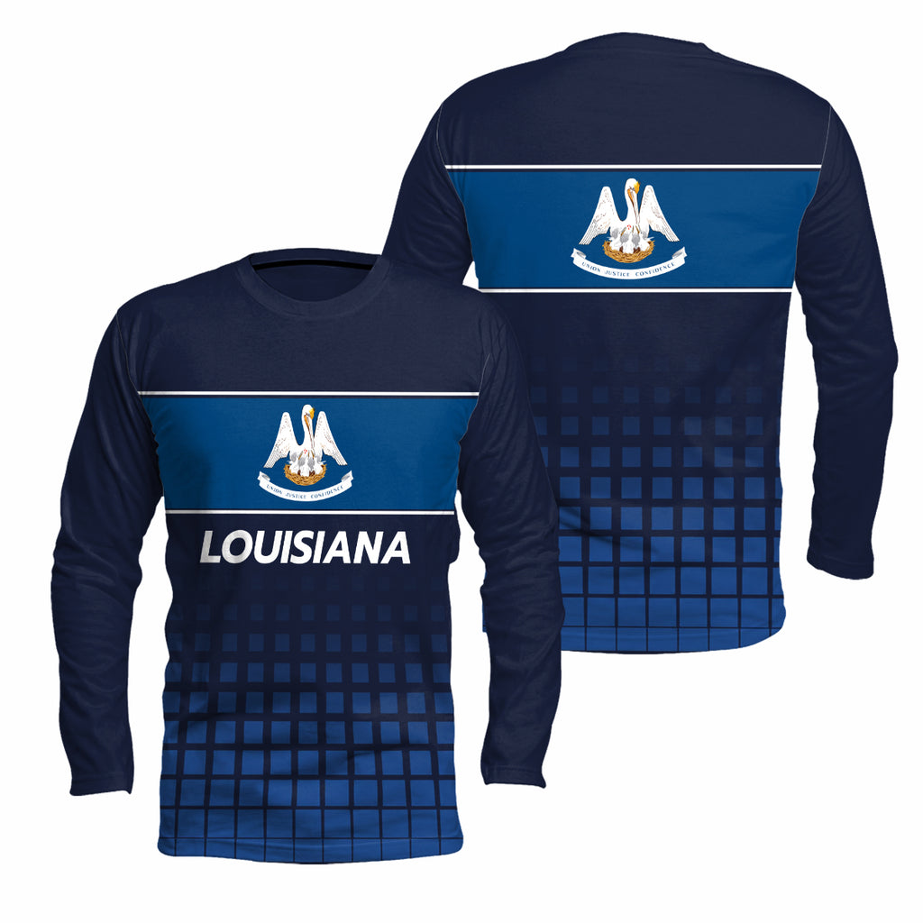 Louisiana State Pride Long Sleeve Running T-Shirt