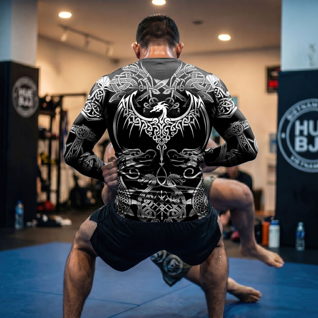 Viking Dragon BJJ Rash Guard