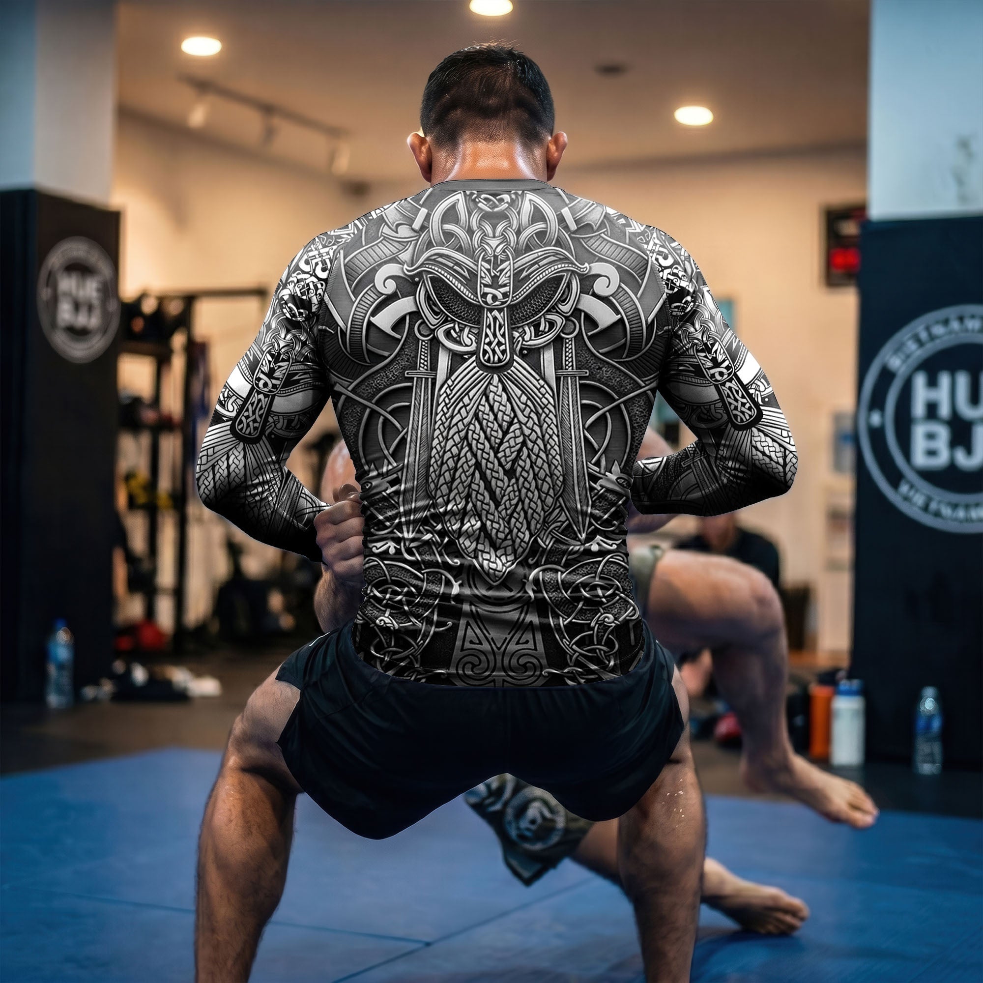 Path to Valhalla The Honored Warrior BJJ Rash Guard