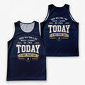 Motivational Quotes Running Tank Top _ Not Today 2 Tech Running Singlet
