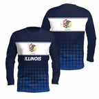Illinois State Pride Long Sleeve Running T-Shirt
