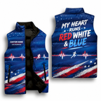 Patriot Pulse USA Sleeveless Running Puffer Jacket