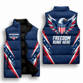 Freedom Eagle Shield Sleeveless Running Puffer Jacket
