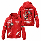 Custom Name Ho Ho Hold My Pace Running Windbreaker Jacket