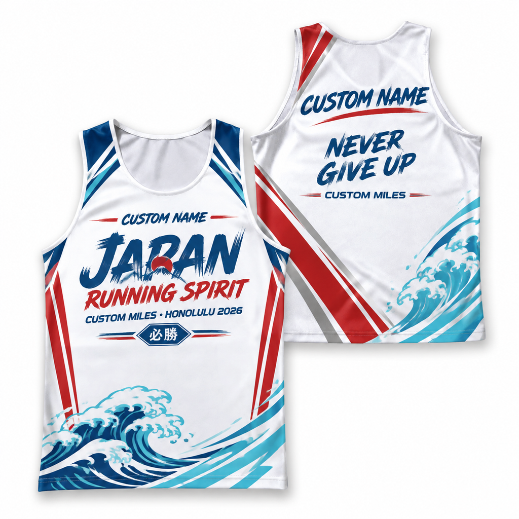 Custom Name Miles Hachimaki Running Spirit Running Tank Top