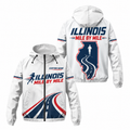 Custom Name Illinois Mile by Mile Illinois Running Windbreaker Jacket
