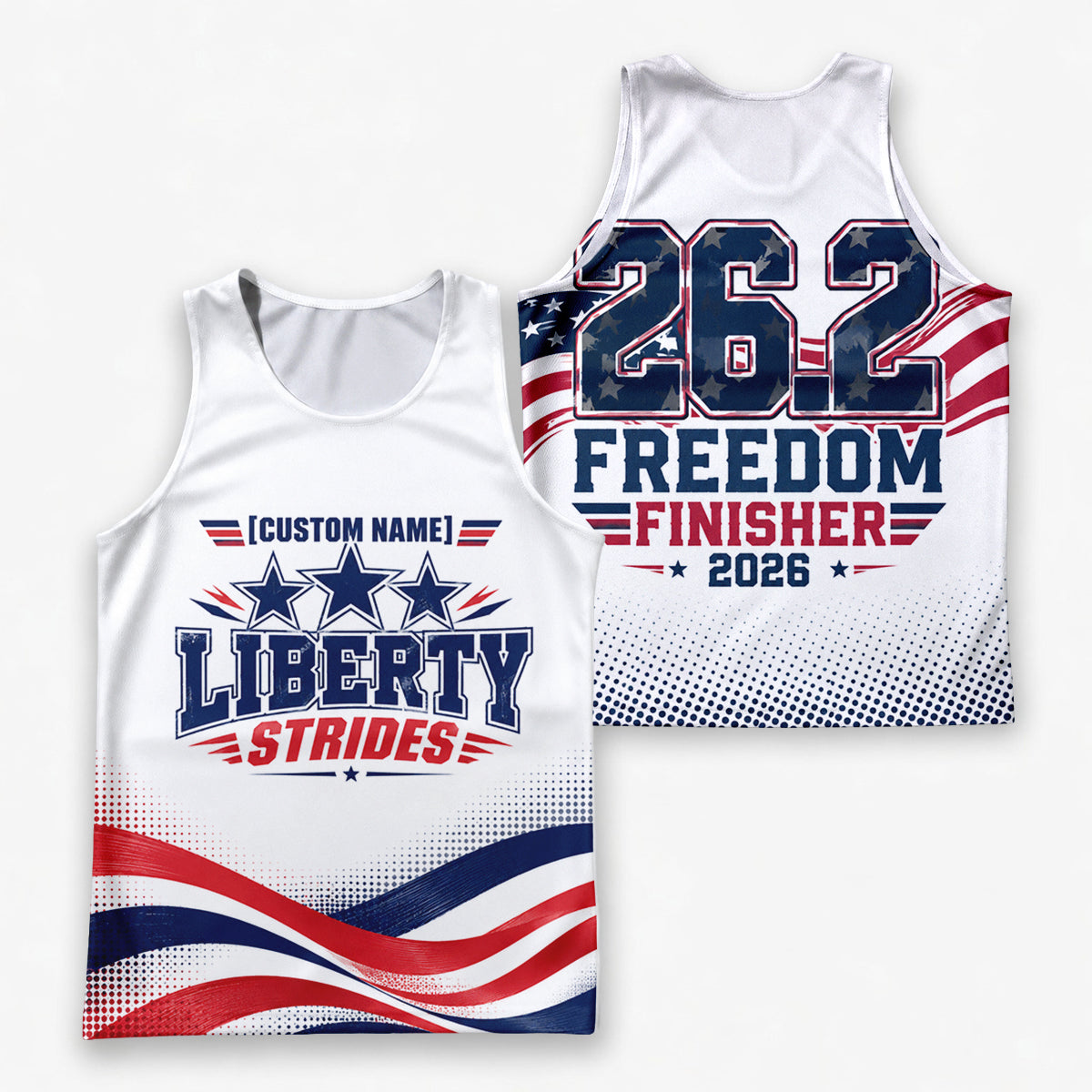 Liberty Strides The Marine Corp Race Day Running Tank Top