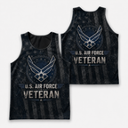 Veteran Running Tank Top - US Air Force Veteran V6 Tech Singlet