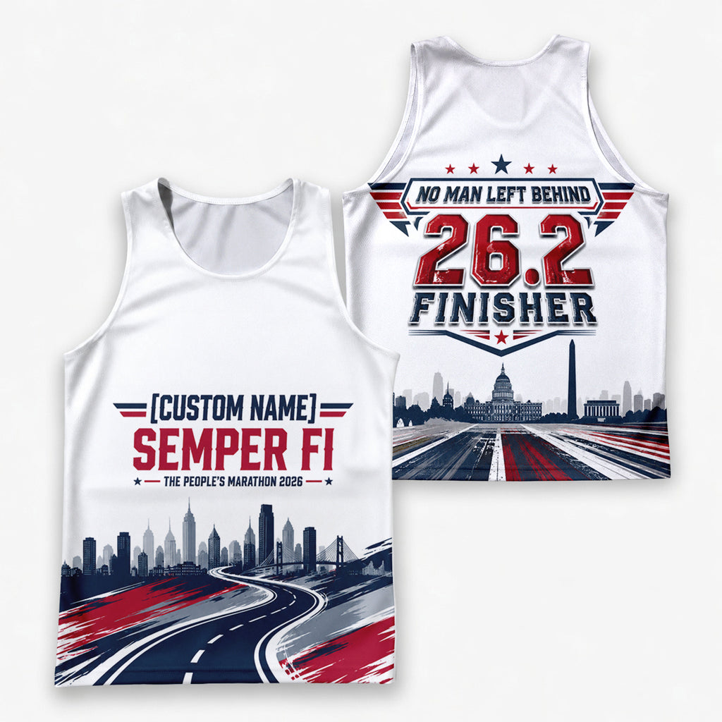 The Forward March The Marine Corp Race Day Running Tank Top