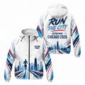 Custom Name Chicago Run The City Running Windbreaker Jacket