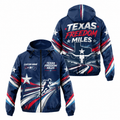 Custom Name Texas Freedom Miles Running Windbreaker Jacket