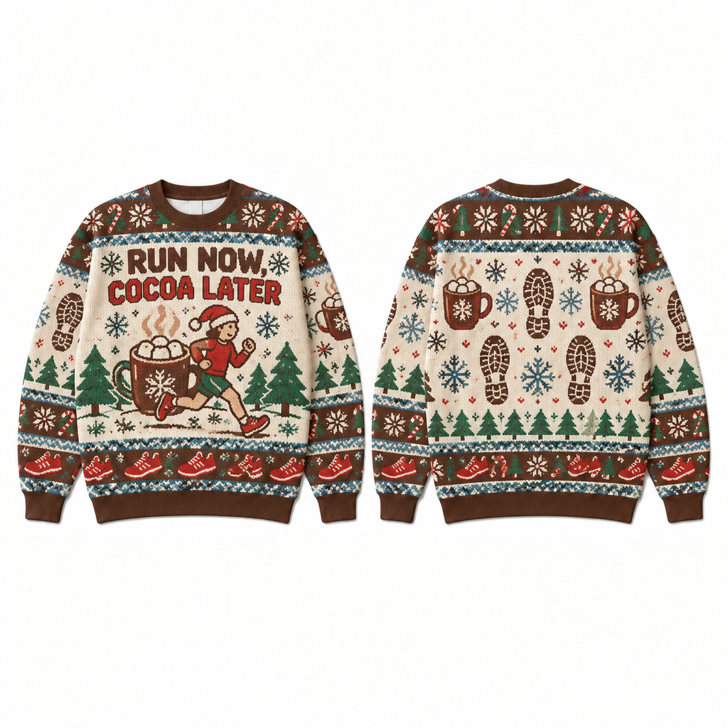 Run Now Cocoa Later Sweater
