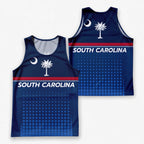 Patriotic Tech Running Tank Top - South Carolina State Pride Running Singlet