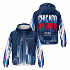 Custom Name Chicago Architecture Runner Running Windbreaker Jacket