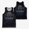 Men's Running Tank Top Police Stand With The Blue Running Singlet
