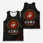 Veteran Running Tank Top - US Marine Corps Veteran V7 Tech Singlet