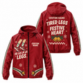 Custom Name Fa La La La Legs Running Windbreaker Jacket