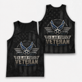 Veteran Running Tank Top - US Air Force Veteran V5 Tech Singlet