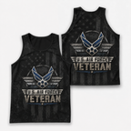 Veteran Running Tank Top - US Air Force Veteran V5 Tech Singlet