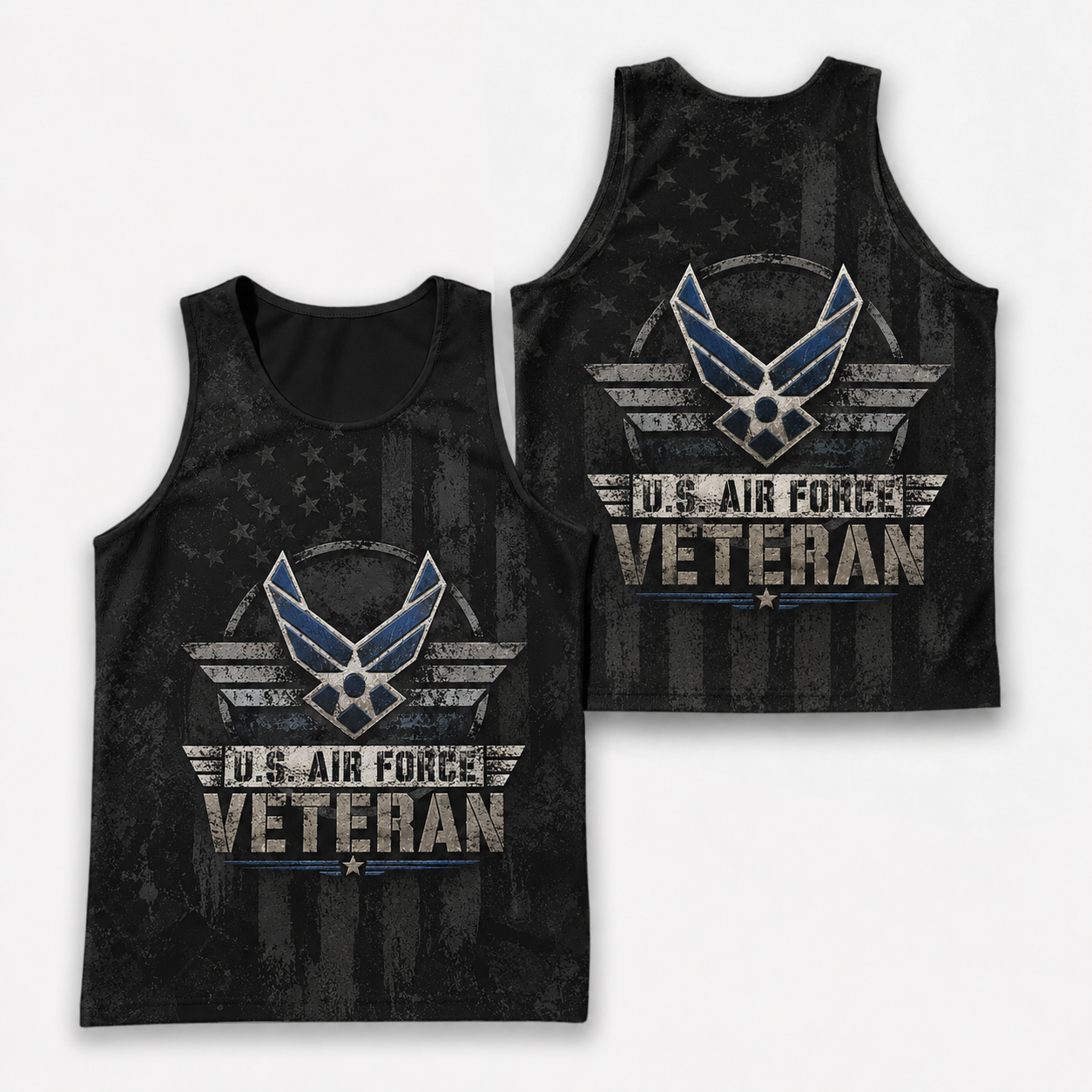 Veteran Running Tank Top - US Air Force Veteran V5 Tech Singlet