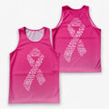 Cancer Fighter Running Tank Top Breast Cancer Awareness Running Singlet for Men and Women