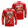 Custom Name Ho Ho Hold My Pace Running Long Sleeve Shirt