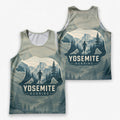 Bear Silhouette Landscape California State Running Tank Top