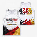 Geometrisches Polygon Berlin Wettkampftag Lauf-Tanktop