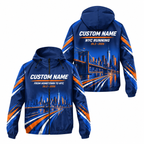 Custom Name From Hometown To NYC 26.2 Running Windbreaker Jacket