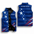 American Star Racer Sleeveless Running Puffer Jacket