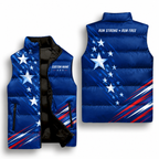 American Star Racer Sleeveless Running Puffer Jacket