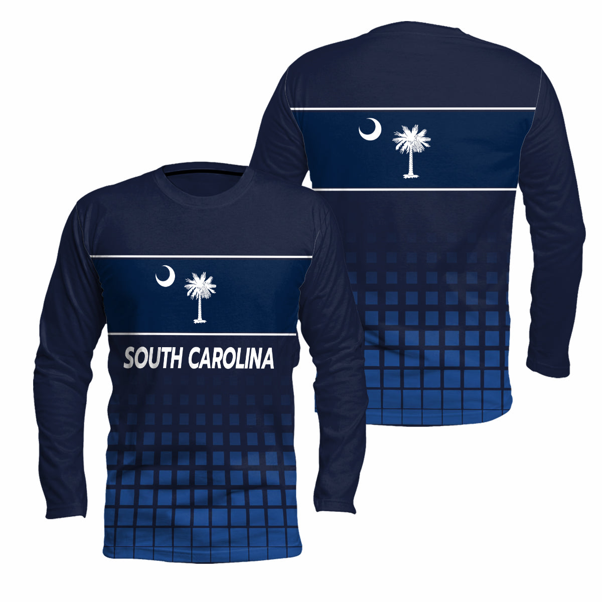 South Carolina State Pride Long Sleeve Running T-Shirt
