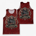 Men's Running Tank Top Firefighter Ladder Company Running Singlet