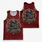 Men's Running Tank Top Firefighter Ladder Company Running Singlet