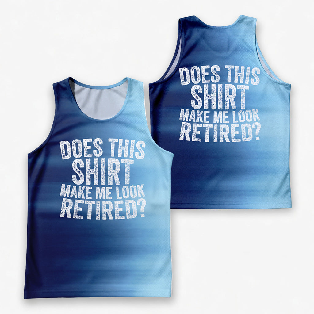 Retirement Running Tank Top Make Me Look Retired Funny Running Singlet for Men and Women