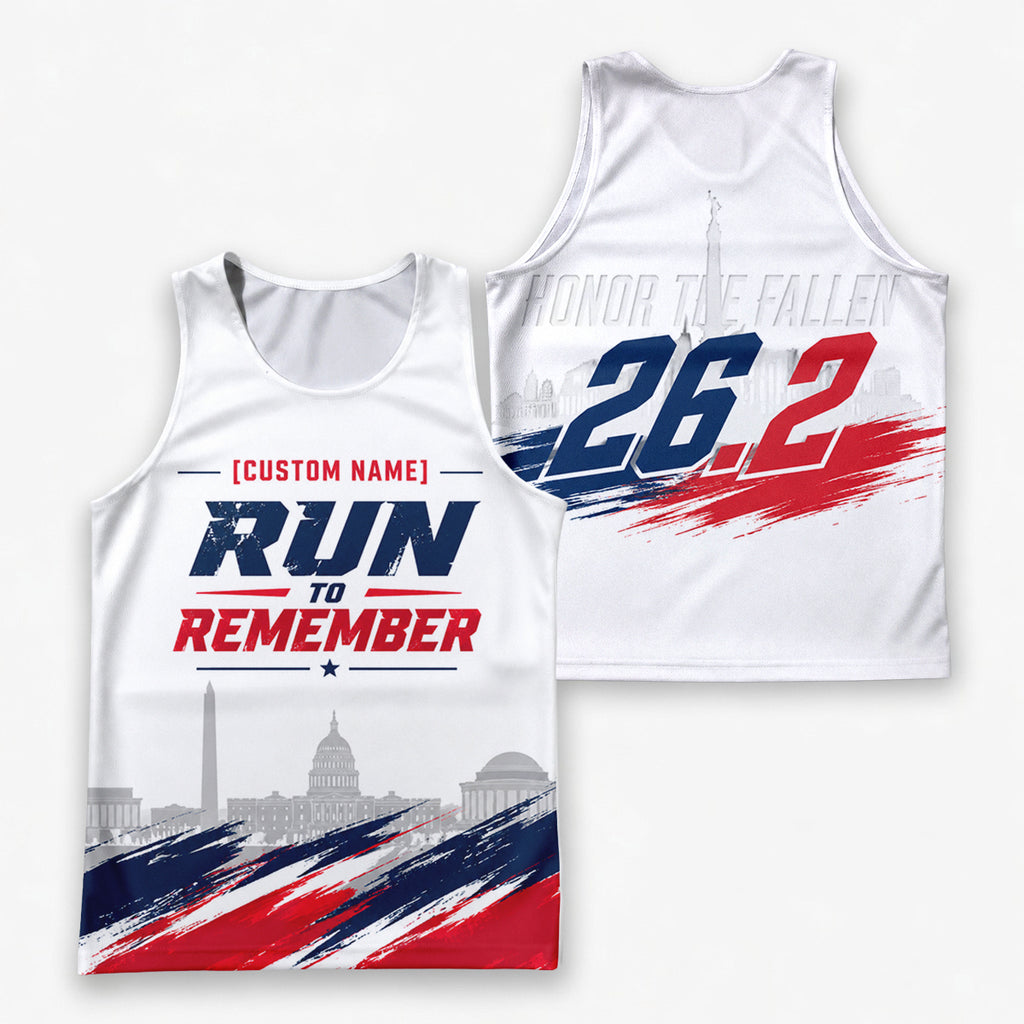 Run To Remember The Marine Corp Race Day Running Tank Top