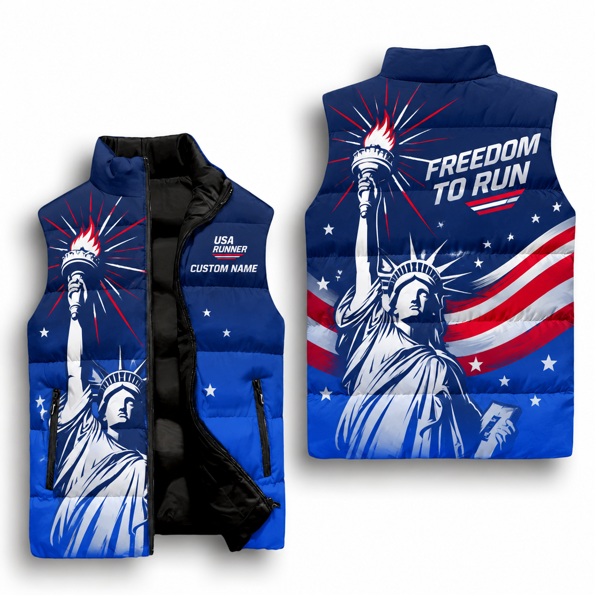Liberty Torch Runner Sleeveless Running Puffer Jacket